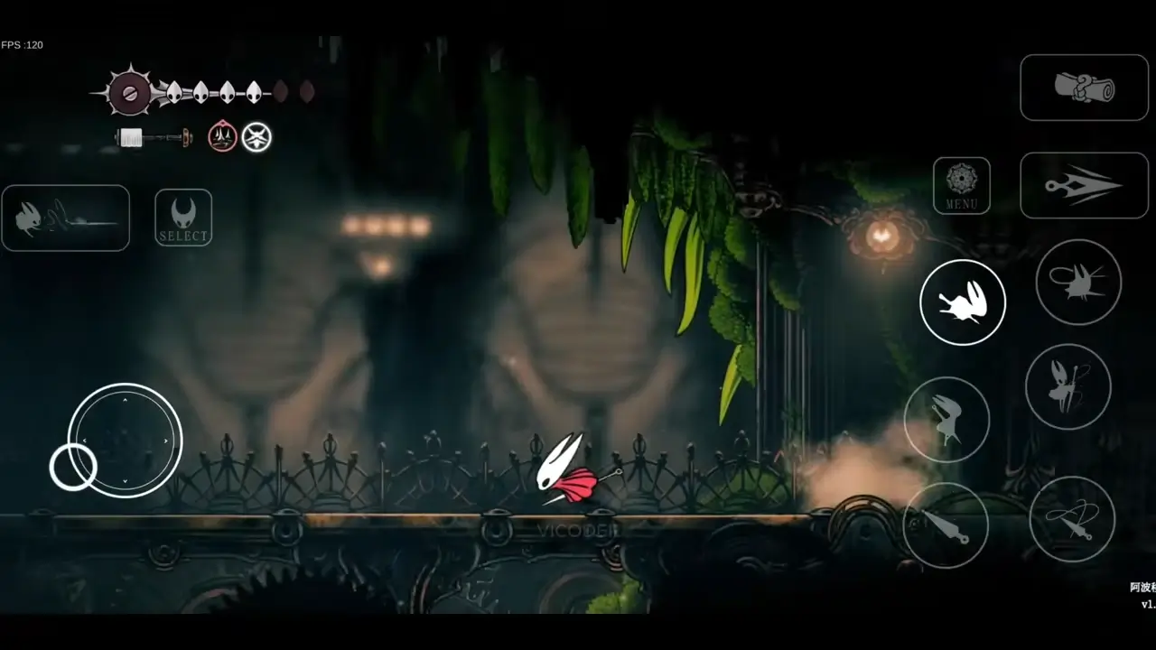 Silksong APK 1.1.5 latest version - Atmospheric night forest path with enhanced graphics